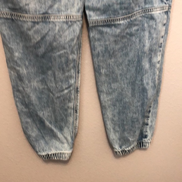 American Eagle jeans Women's size 0 Regular 1977 cargo denim jean elastic cuffs - Picture 8 of 15